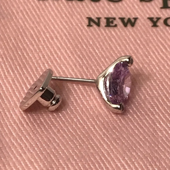 Kate Spade Duo Prong Light Amethyst Stud Earrings - Picture 9 of 12
